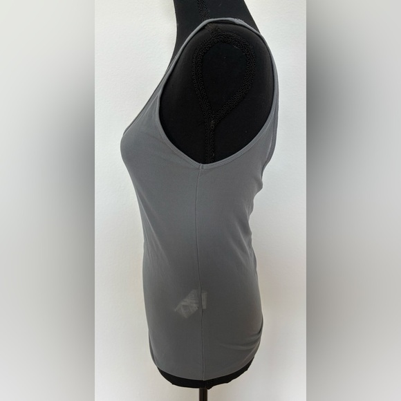 NWT - Zara Sheer Ribbed Grey Tank Top - Size S - Picture 2 of 3